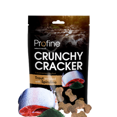 Profine Crunchy Crackers Forel verrijkt met Spirulina