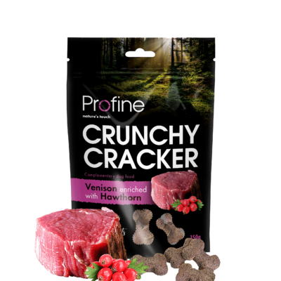 Profine Crunchy Crackers Hert verrijkt met Meidoorn